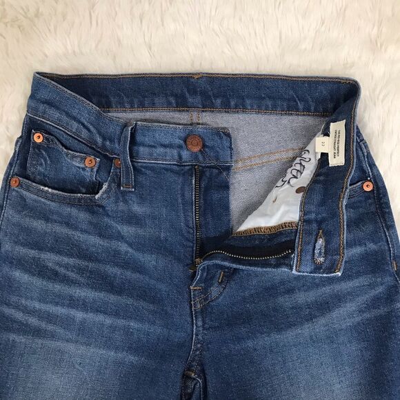 New MADEWELL The Mid Rise Perfect Vintage Straight Jean Jeans Dark Wash Size 23 - Picture 7 of 15